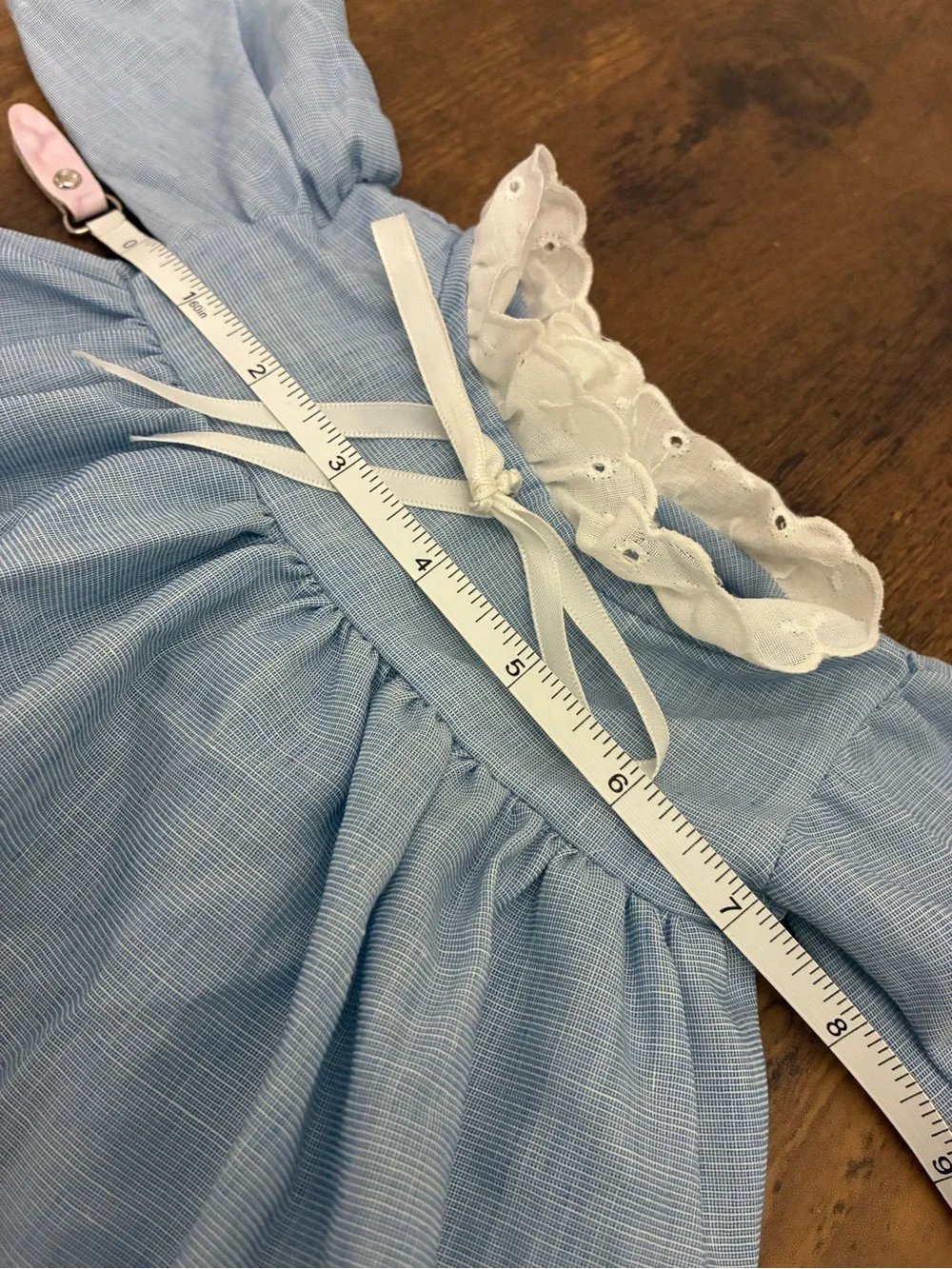Vintage Blue Two Piece Baby Doll Outfit